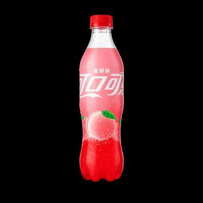 Coca-Cola Peach 500ml bottle (China)
