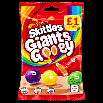 Skittles Giants Gooey bag (UK)