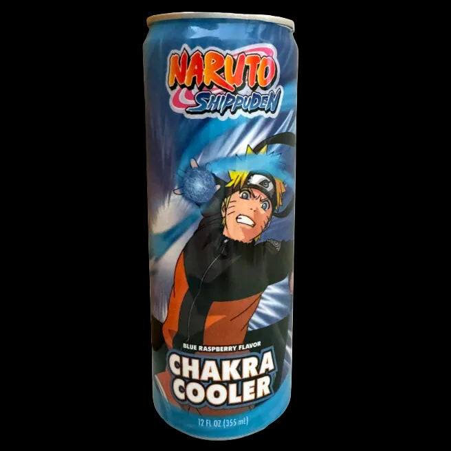 Naruto Shippuden Chakra Cooler blue raspberry 12oz can