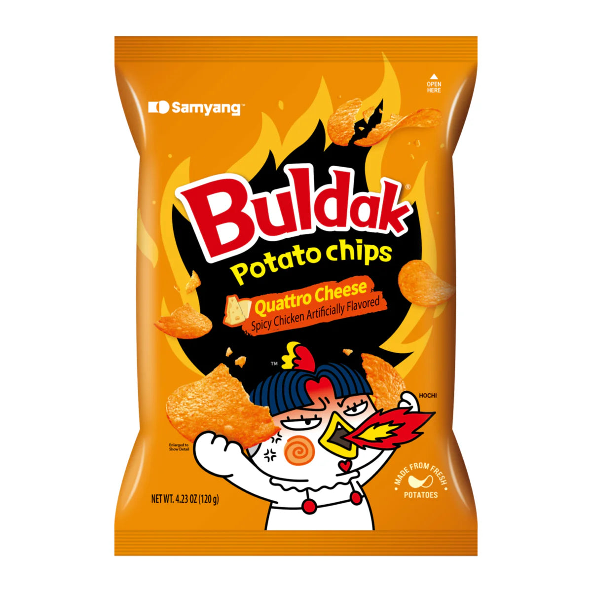 Buldak Potato Chips Quattro Cheese (Korea) Party Size