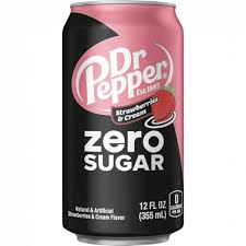 Dr Pepper Strawberry Cream Zero Sugar (Korea)