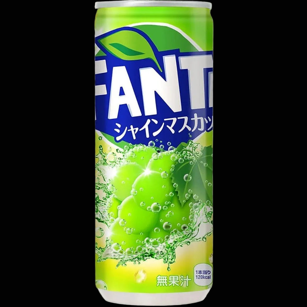 Fanta Shine Muscat Green 250ml can from Japan