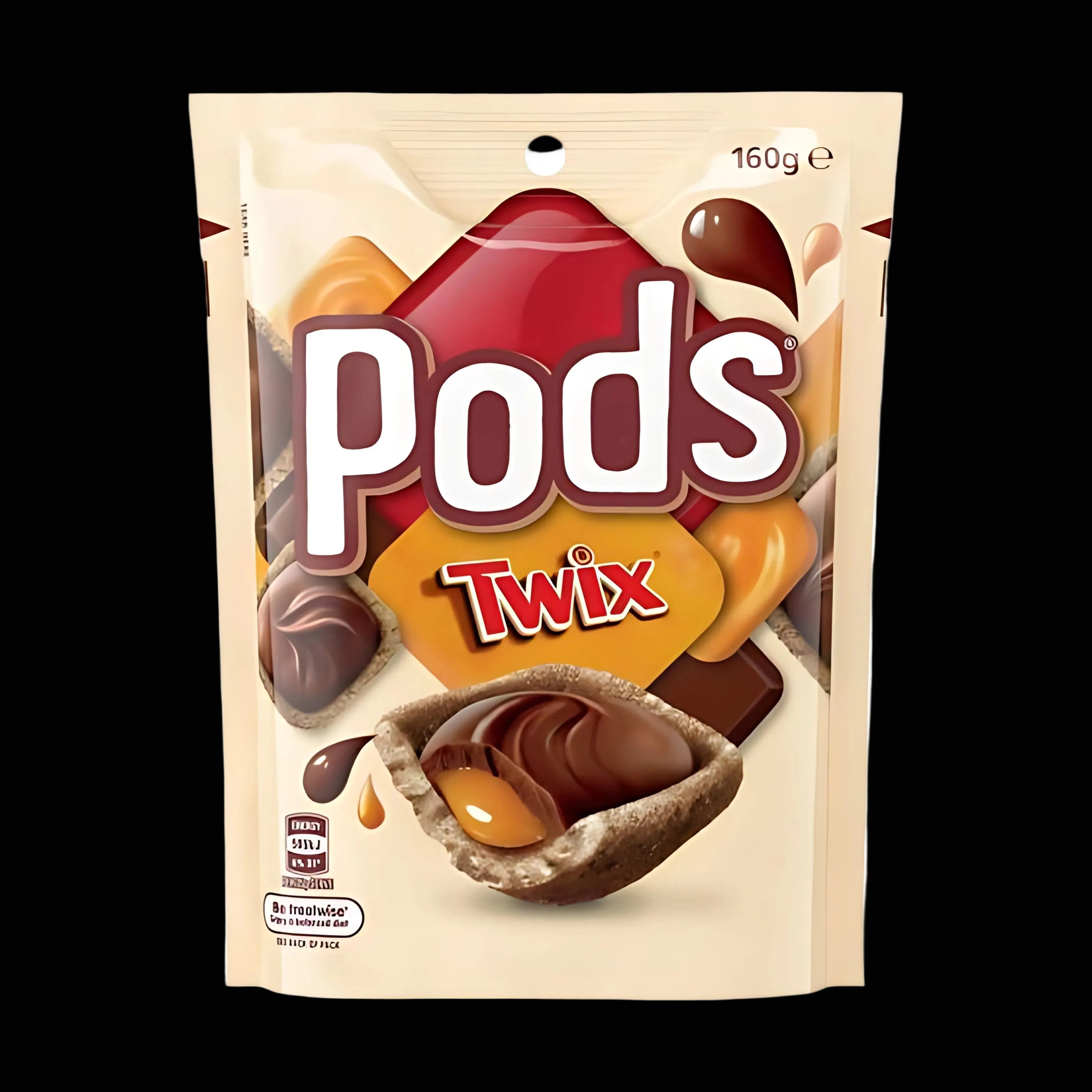 Pods Twix 160g pouch from Australia