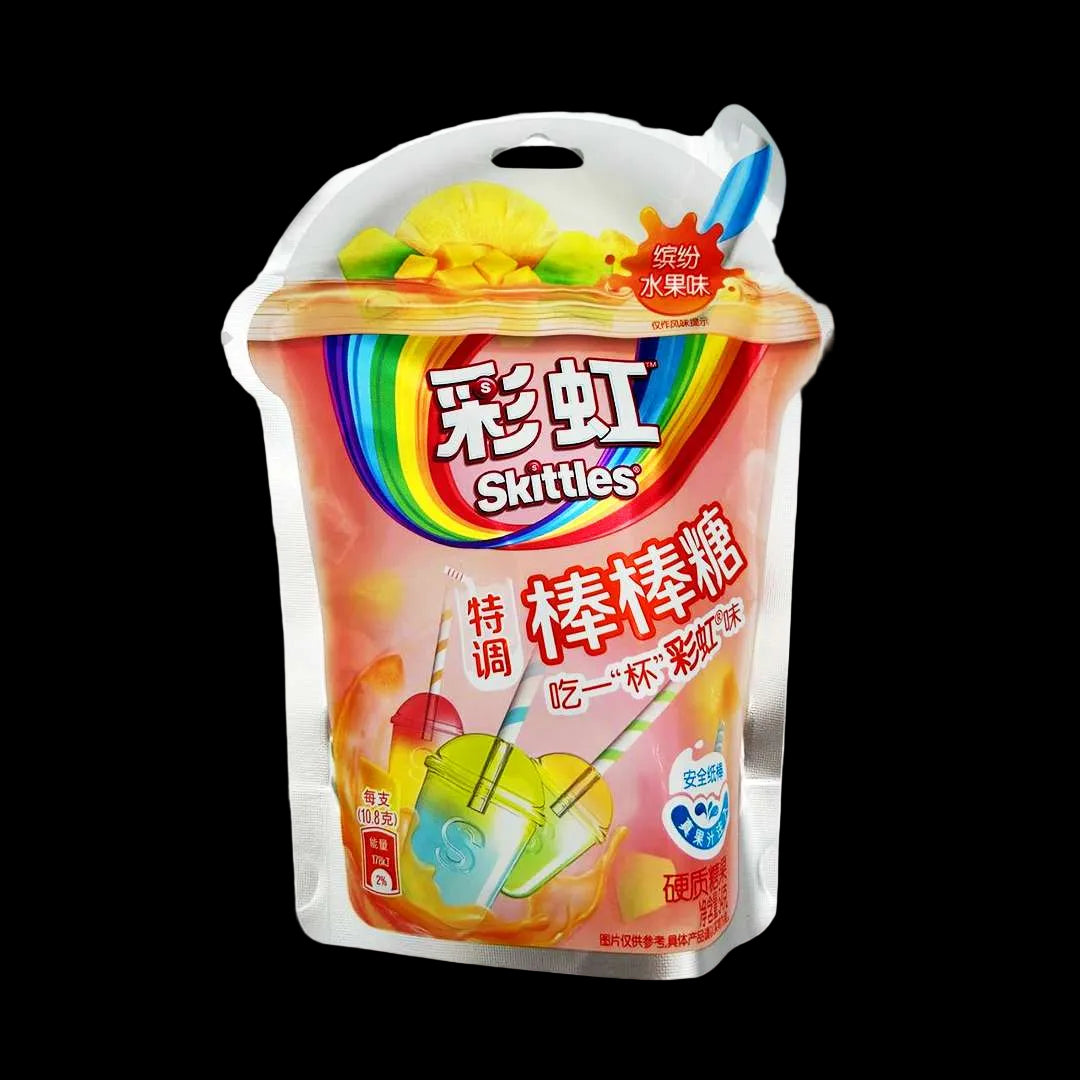 Skittles Mix Fruit Lollipops 54g bag from China