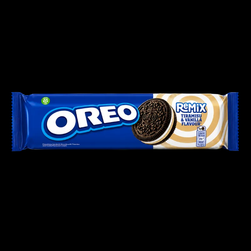 Oreo Remix Tiramisu & Vanilla 157g pack (Germany)