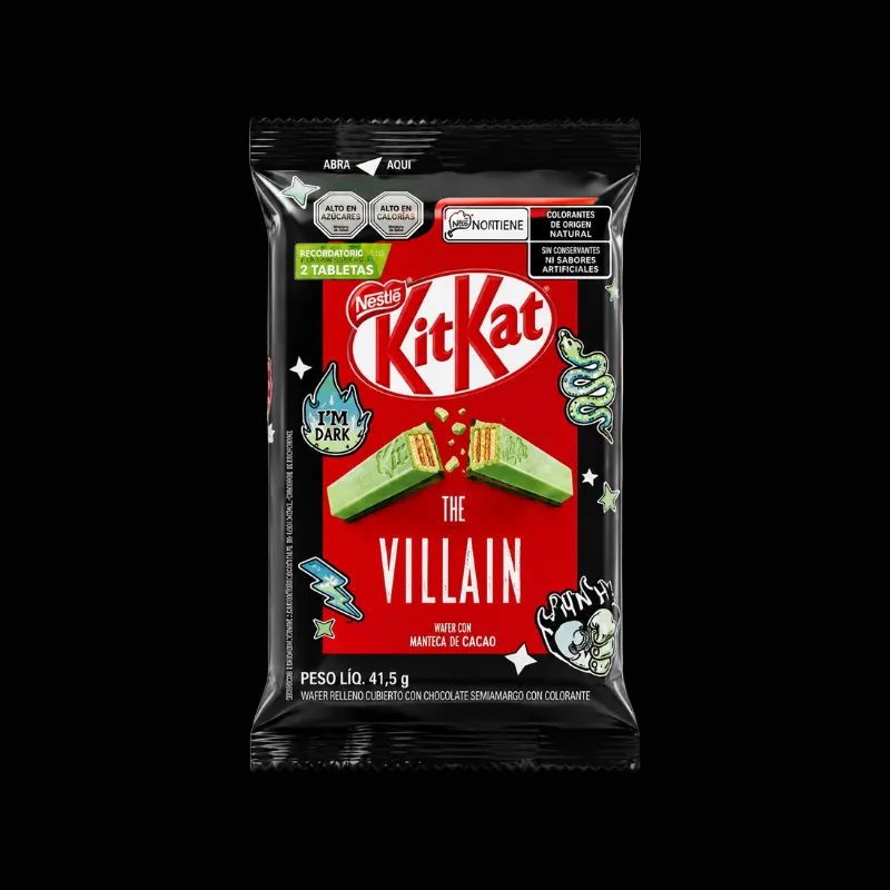 Kit Kat Villain Mint + Dark bar, imported from Brazil