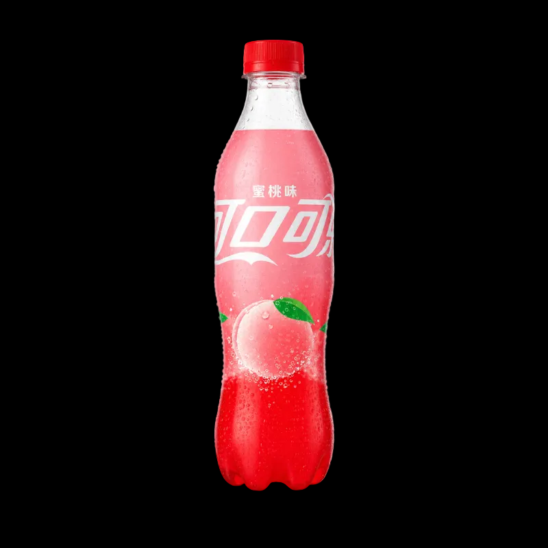 Coca-Cola Peach 500ml bottle (China)