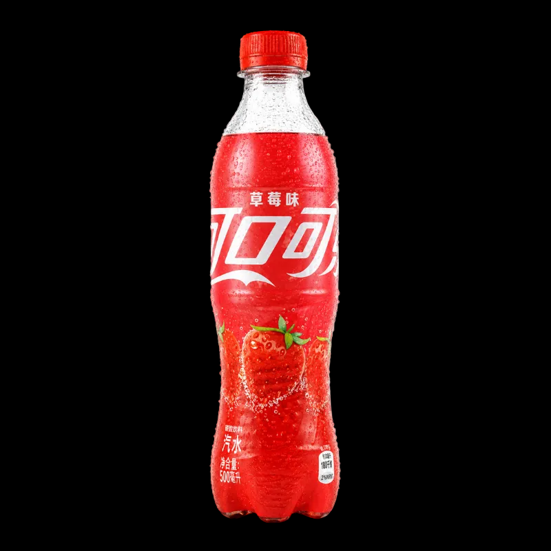 Coca-Cola Strawberry 500ml bottle (China)