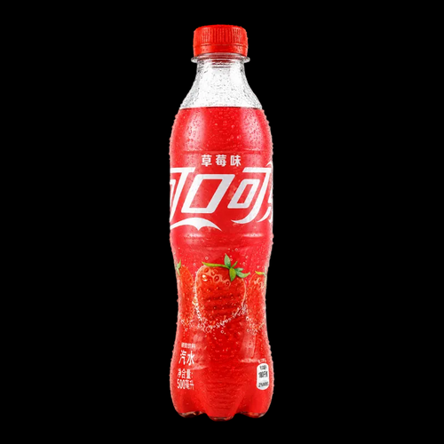 Coca-Cola Strawberry 500ml bottle (China)