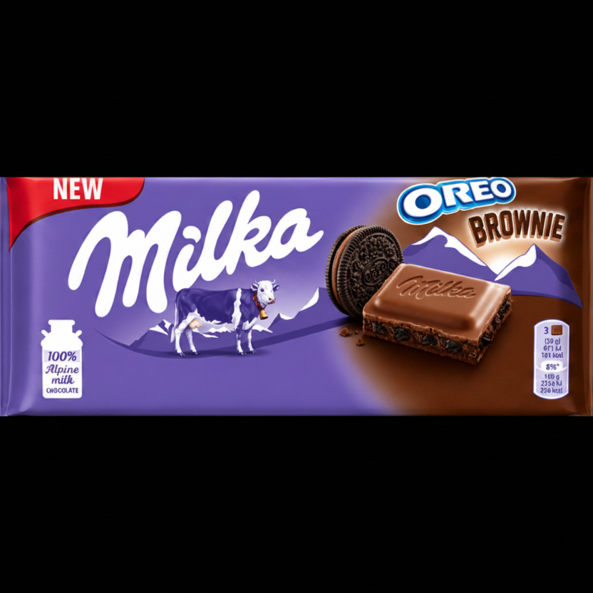 Milka Oreo Brownie chocolate bar (Germany)