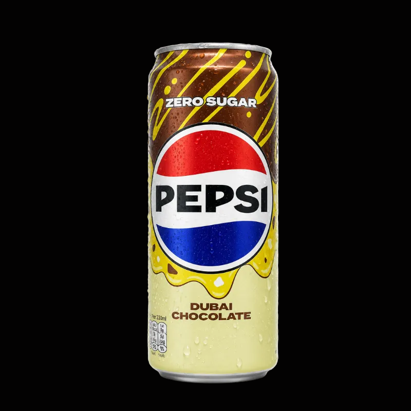 Pepsi Dubai Chocolate Zero Sugar can, imported from Thailand