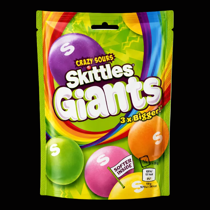 Skittles Giants Crazy Sours Flavor (UK)