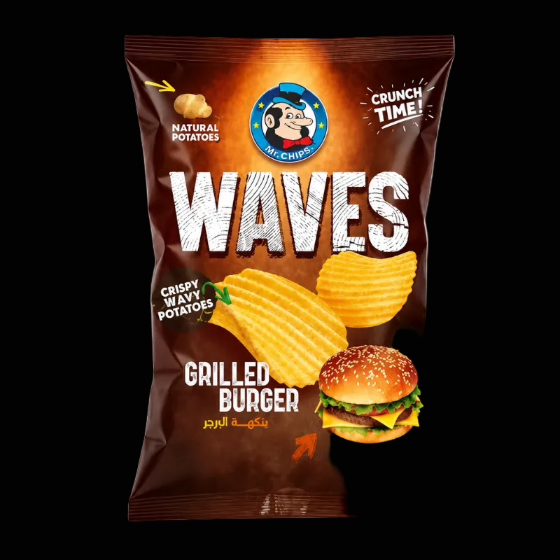 Mr. Waves Grilled Burger Chips (Jordan)