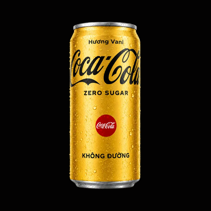 Coca-Cola Vanilla Zero Sugar can, imported from Vietnam