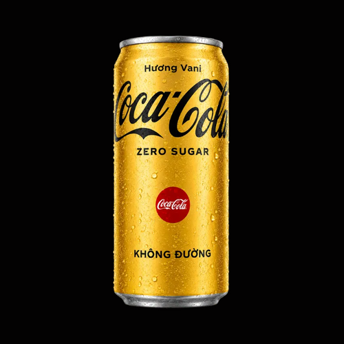 Coca-Cola Vanilla Zero Sugar can, imported from Vietnam