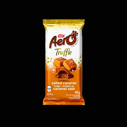 Aero Truffle Salted Caramel bar, imported from Canada
