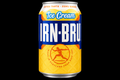 IRN-BRU Ice Cream can on black background