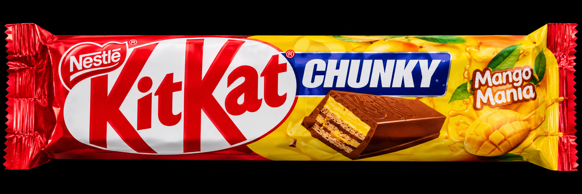 KitKat Chunky Mango Mania – melted and flattened discount bar