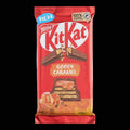 A 170g package of Nestle KitKat Gooey Caramel chocolate bar in its signature red wrapper, featuring illustrations of the chocolate bar and caramel details.