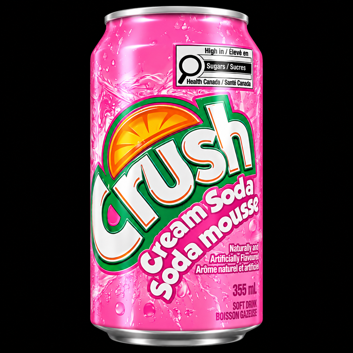Crush Clear Cream Soda (Canada)
