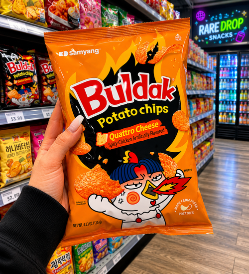 Buldak Potato Chips Quattro Cheese (Korea) Party Size