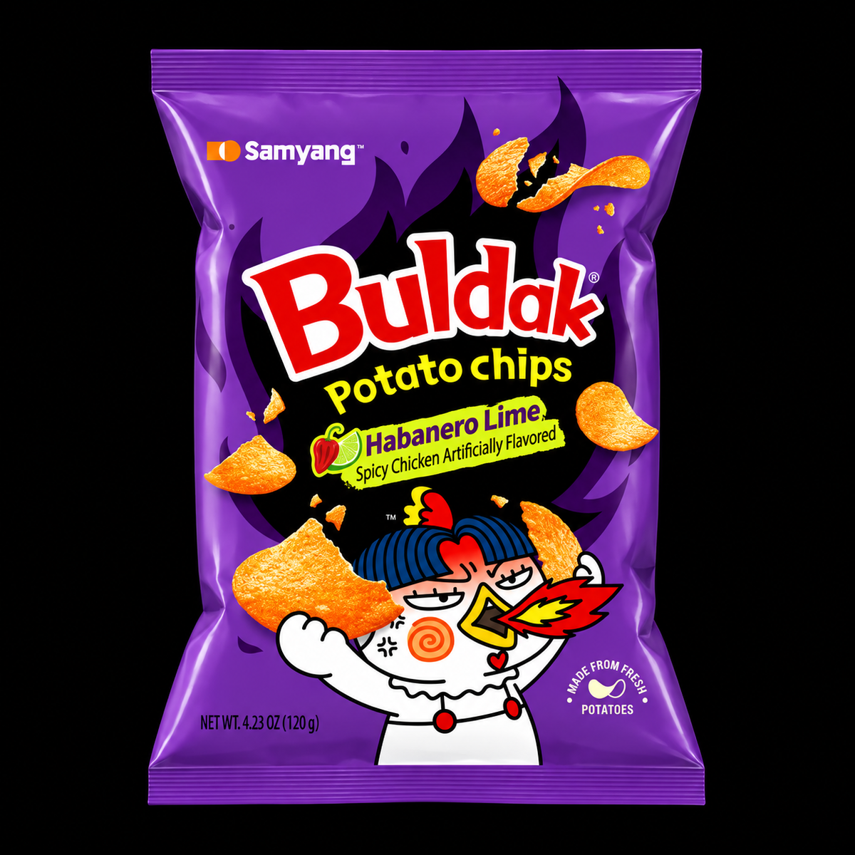 Buldak Potato Chips Habanero Lime - KOREA