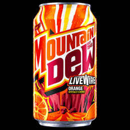 Mountain Dew LiveWire Orange bottle (USA)
