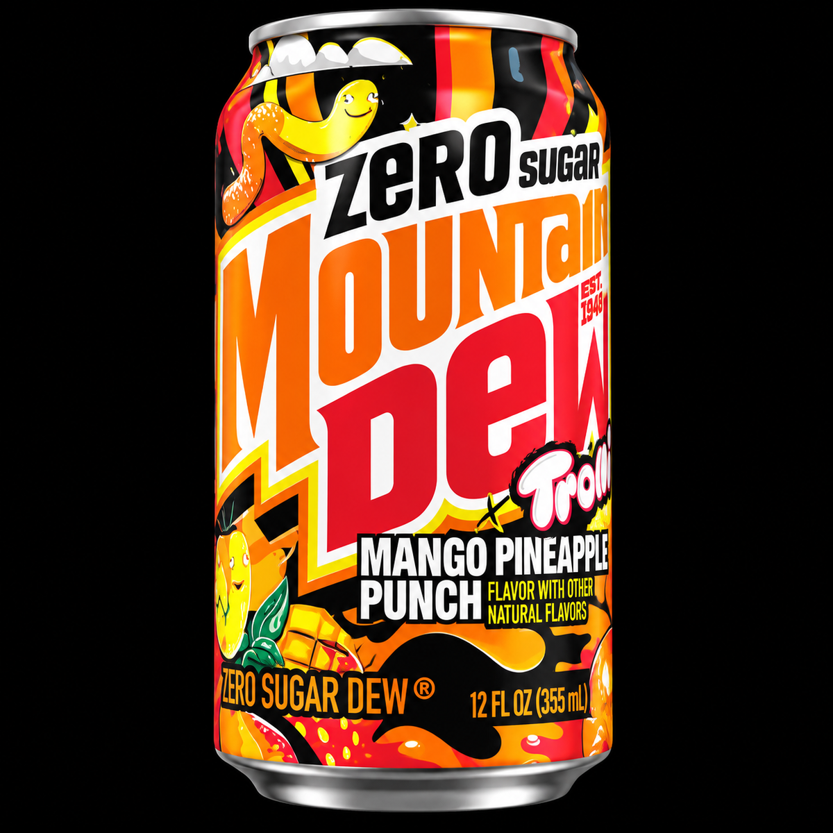 Mountain Dew x Trolli Mango Pineapple Punch Zero Sugar (USA)