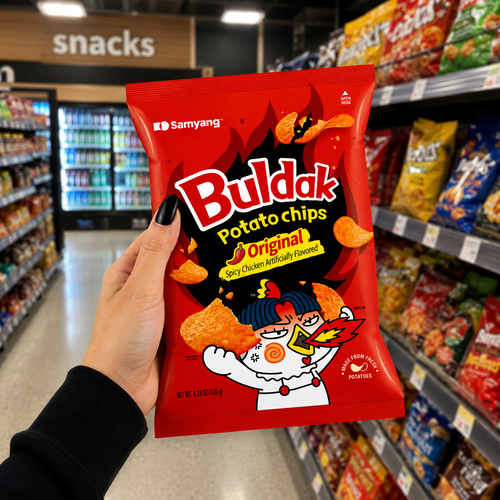 Buldak Potato Chips Spicy Chicken – (Korea) Party Size