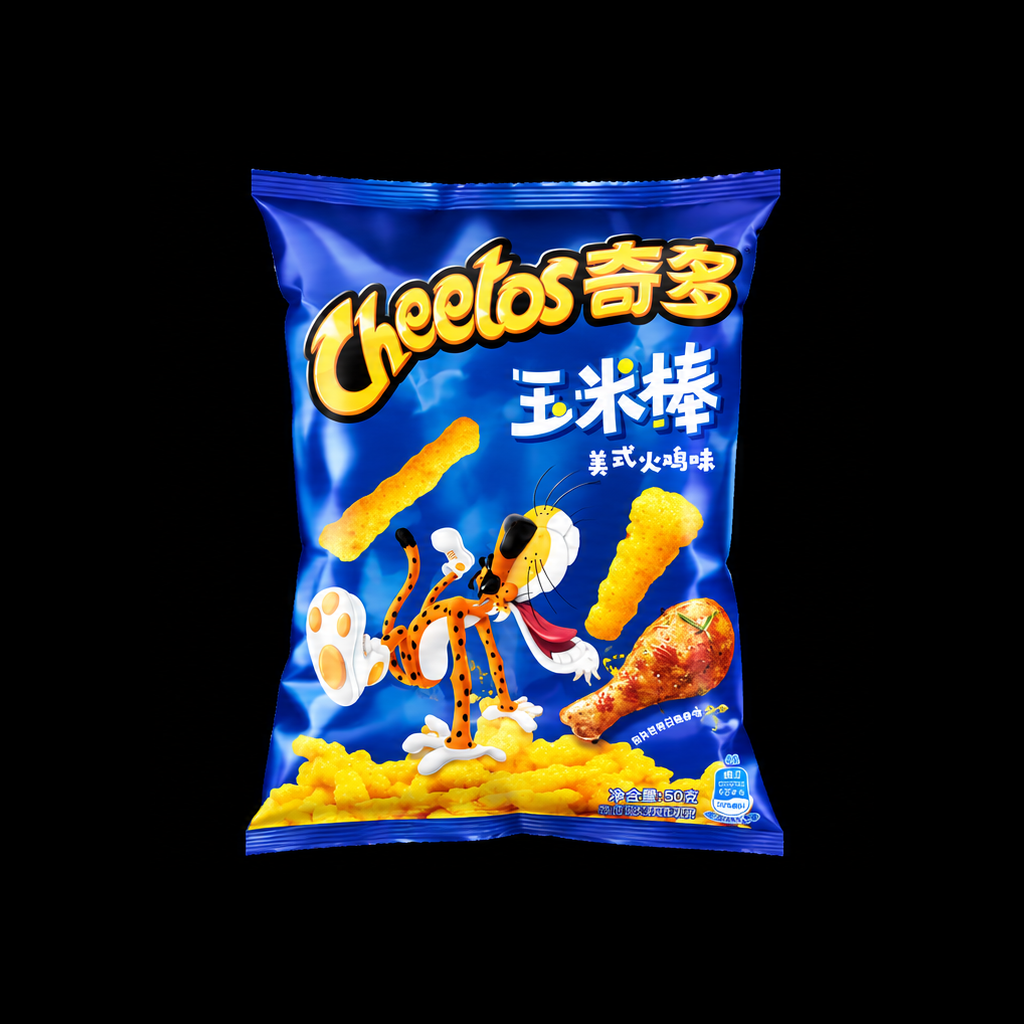 Product photo on black background